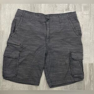 George men's gray heather cargo utility shorts size 40